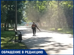 «Аллергики и астматики обходят рощу»: в Краснодаре потребовали запретить уборку парков ветродуями