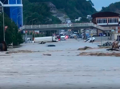 Река Шапсухо вышла из берегов: село Лермонтово полностью затоплено