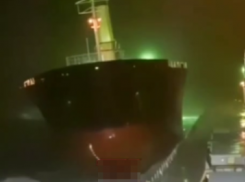 Появилось видео столкновения трёх судов в Керченском проливе