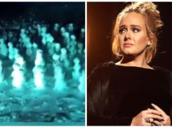 Хор кубанских снеговиков попросил певицу Адель не уходить со сцены