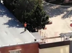 Стрельбу на территории краснодарского шифровального училища засняли на видео