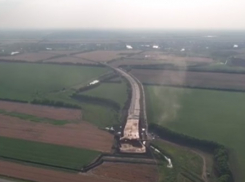 Дальний западный обход Краснодара показали с высоты птичьего полёта