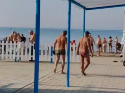 Туристы в ноябре оголились ради загара на курорте Кубани