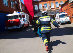 На улице Московской в Краснодаре произошел серьезный пожар