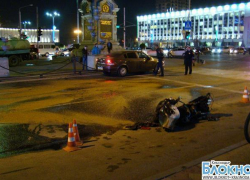 В центре Краснодара сгорел мотоцикл
