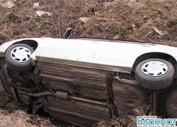 В Успенском районе автомобиль съехал с дороги