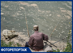 Караси среди фекалий и средств женской гигиены: что ловят рыбаки в реке Кубань в Краснодаре