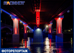 Яблоновский мост между Адыгеей и Краснодаром украсили подсветкой триколора