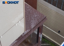 Апрельский град засыпал центр Краснодара