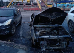  На Театральной площади в Краснодаре произошел пожар 