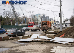 В Краснодаре образовались 10-километровые пробки из-за ДТП у недоделанного перехода на Красных Партизан