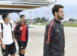  Испанская «Севилья» прилетела в Краснодар на матч с «быками» 