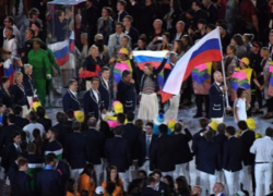 Сборная России приняла участие в параде в честь открытия Олимпийских игр