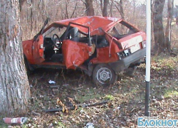 В Гулькевичах трое пострадали из-за наезда на дерево