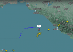 Патрульный самолёт США заметили над морем около Краснодарского края