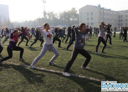 Известные спортсмены Кубани провели зарядку для студентов