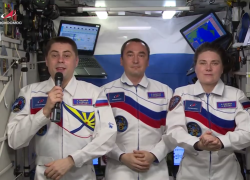 Поздравление с Днем флага передал из космоса выпускник авиаинститута Краснодара 