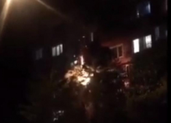 Вспыхнувшая пальма в Сочи едва не сожгла жилой дом