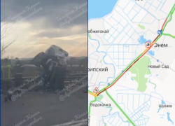 Жесткое ДТП стало причиной многокилометровых пробок под Краснодаром