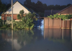 В Горячем Ключе за полтора часа залпового ливня выпала месячная норма осадков
