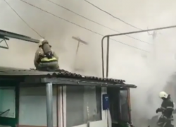  В центре Краснодара загорелась квартира 