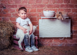 Стильный обогреватель с эффектом русской печи