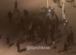 Десятки человек устроили побоище в парке Галицкого