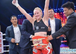 Сочинка Валентина Шевченко выиграла пояс  чемпионки мира «Woman Gran Prix Super 8»