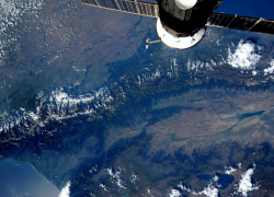 Космонавт показал величие Кавказского хребта с борта МКС