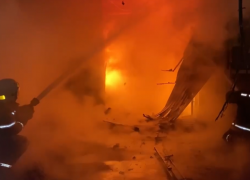 В Краснодаре загорелся Восточный рынок: видео