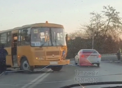 Два человека пострадали в ДТП с двумя школьными автобусами на Кубани