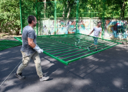 Спортплощадку на улице Российской в Краснодаре отремонтируют впервые за 50 лет