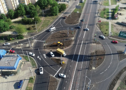  На кольце на Дзержинского в Краснодаре заработала новая схема движения 