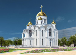 Заложен первый камень в основание храма в микрорайоне «Красная площадь»