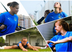 Как тренировались девушки «Краснодара» перед первым матчем в Высшей лиге