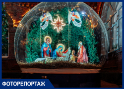 В старейшем соборе Краснодара и семинарии установили уникальную инсталляцию на время святок