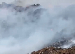Под Усть-Лабинском снова вспыхнула свалка: видео  