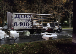 Из-за сгоревшей «Газели» на Красной в Краснодаре образовалась огромная пробка 