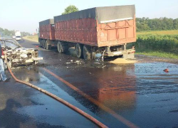 В Успенском районе водитель «Нивы» заживо сгорел в ДТП