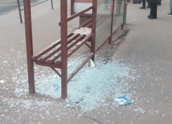 В Краснодаре полиция задержала мужчину, разгромившего остановку