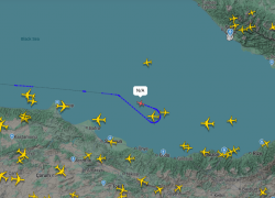 Самолёт со скрытым позывным засекли над Чёрным морем