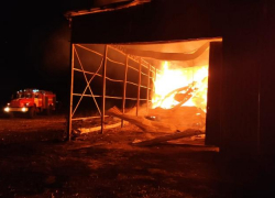 Пожар на агроферме под Краснодаром тушили 18 часов