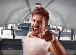 В Геленджике нетрезвый турист устроил на борту самолета дебош и ударил полицейского