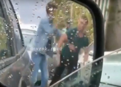 «Мордобой» на дороге в Новороссийске попал на видео