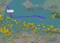 Британский «Боинг» наведался в район Чёрного моря вблизи Кубани