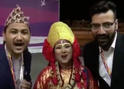 "Я люблю Ольгу Бузову!" - молодые люди с разных стран мира устроили флешмоб в ее поддержку в Сочи