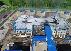 В Кореновске строители из-за спешки чуть не сожгли детский сад. Огонь тушили 4,5 часа