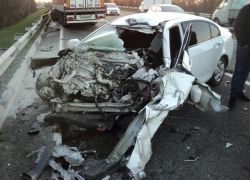 В Краснодарском крае произошла авария с участием четырех автомобилей