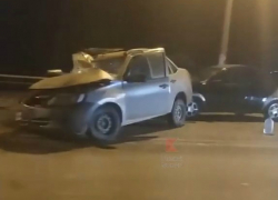 На въезде в Краснодар произошло тройное ДТП