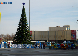Пьяную девушку за попытку сфотографироваться с главной елкой Краснодара задержала полиция 